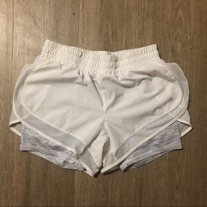 Avia white running athletic shorts